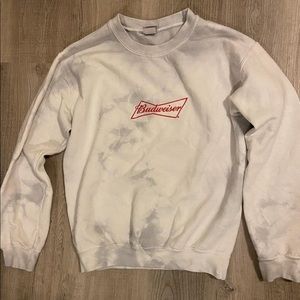 Budweiser crewneck tie dye